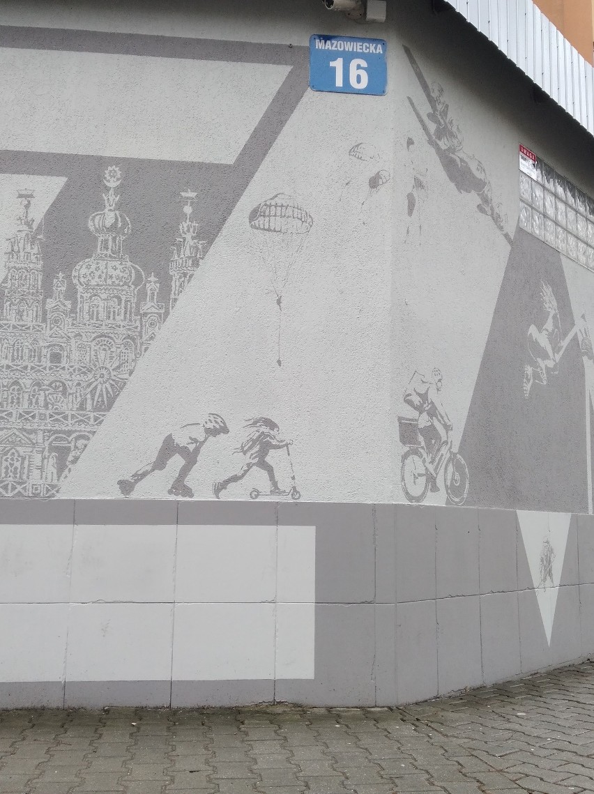 Mural przy ul. Mazowieckiej przypomina znanych mieszkańców...