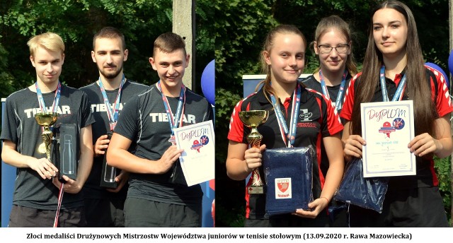 Złoci medaliści Drużynowych Mistrzostw Województwa Łódzkiego Juniorów z MKS Jedynka Łódź