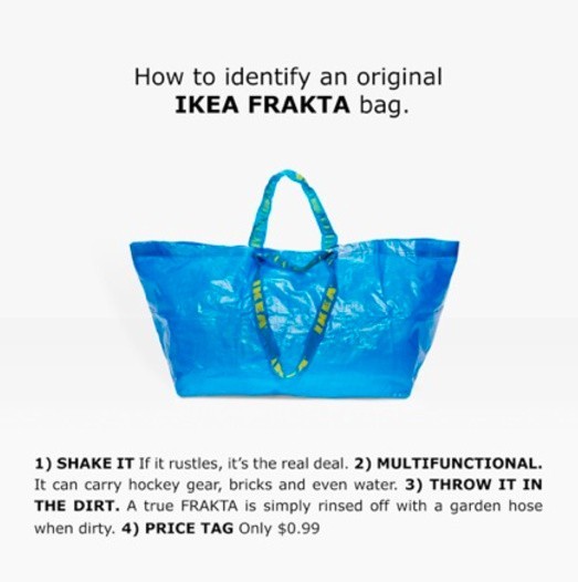 Torba IKEA łudząco przypomina torbę Balanciaga