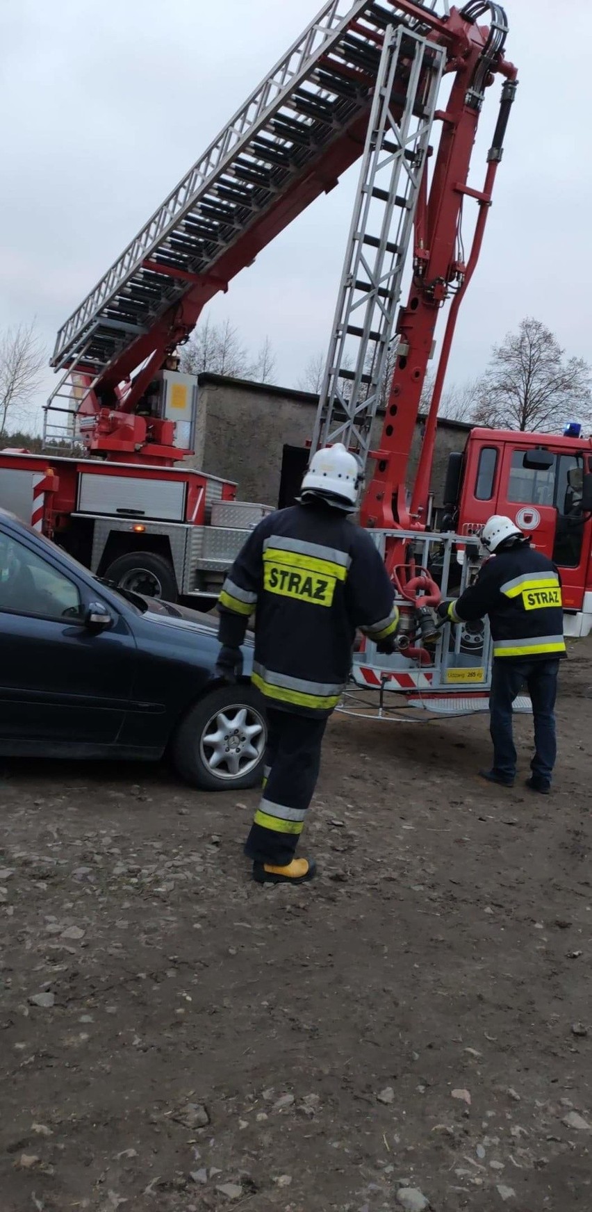 W weekend w powiecie wąbrzeskim doszło do pożaru i wypadku