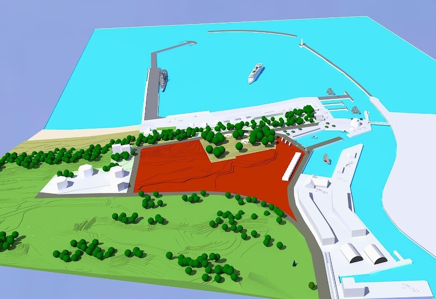 Port w Ustce. Plany władz miasta - wizualizacja