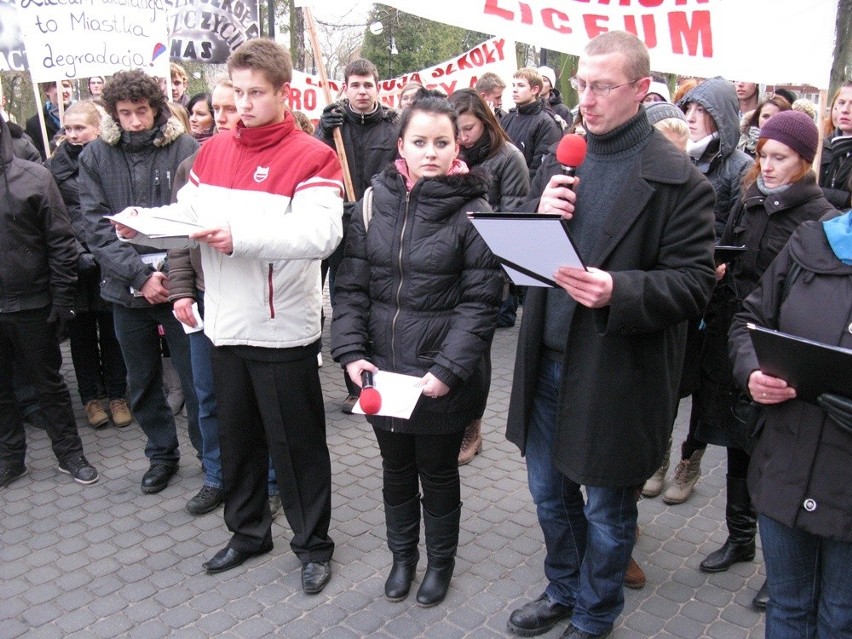 Protest licealistów z Miastka