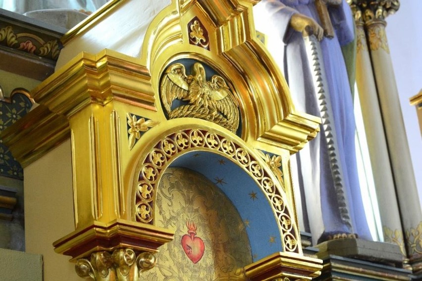 Zabytkowy ołtarz w Słonowicach już po renowacji
