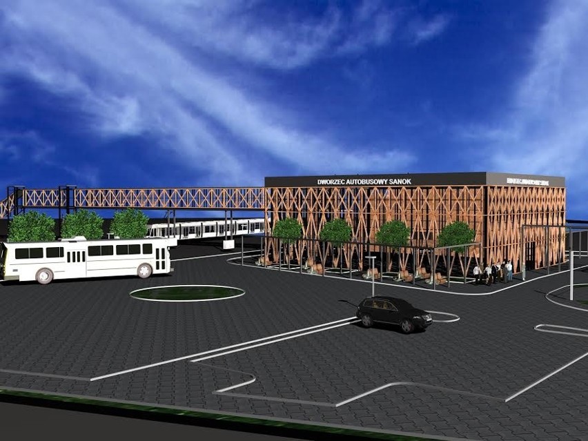 Jesienią w Sanoku będzie nowoczesny dworzec autobusowy za 16 mln zł i nowe autobusy [ZDJĘCIA Z BUDOWY]