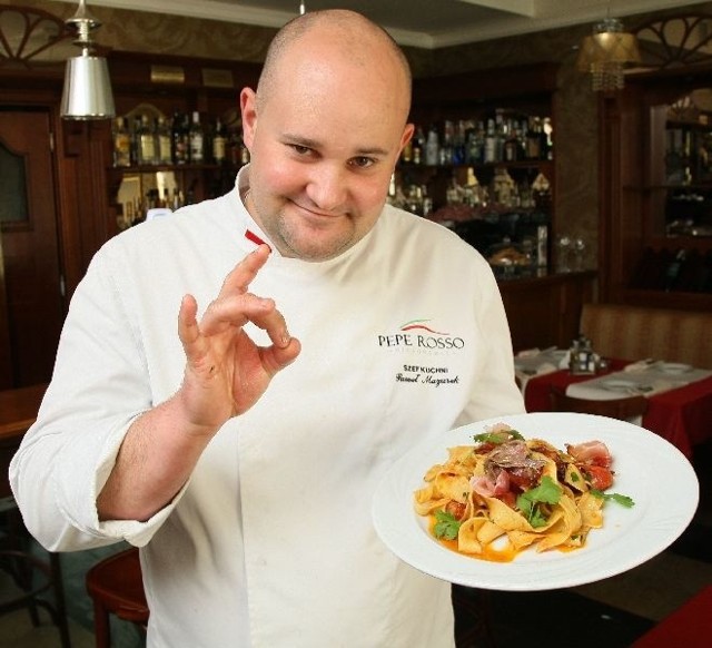 Paweł Mazurek, szef kuchni restauracji Pepe Rosso w Kielcach zaprasza na dania kuchni włoskiej.