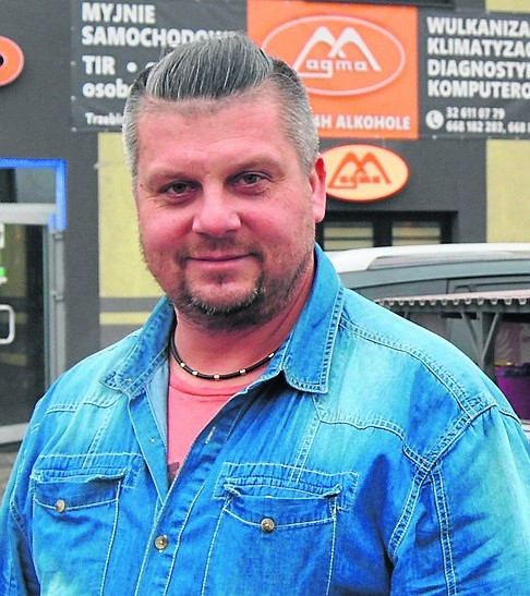 Mariusz Mucha, właściciel stacji paliw w Trzebini