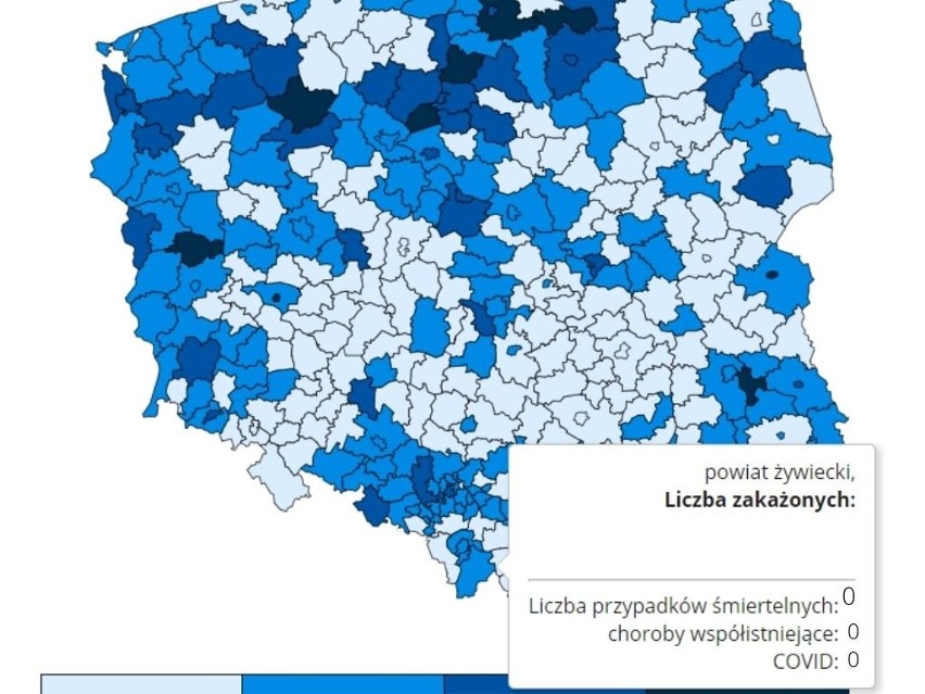 Dziś w woj. śląskim 321 nowych przypadków zakażeń COVID-19. W całej Polsce 2896. Zmarło 298 osób