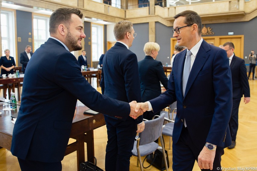 Spotkanie premiera Mateusza Morawieckiego w Kancelarii...