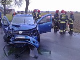 Poważny wypadek na DK 43 w Szarkach w powiecie kłobuckim [ZDJĘCIA]
