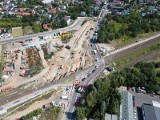 Trwają prace przy budowie węzła przesiadkowego na granicy Poznania i Plewisk. Ułatwi życie mieszkańcom [ZDJĘCIA]
