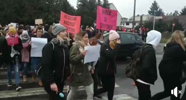 Protest uczniów ZDZ w Białej Podlaskiej