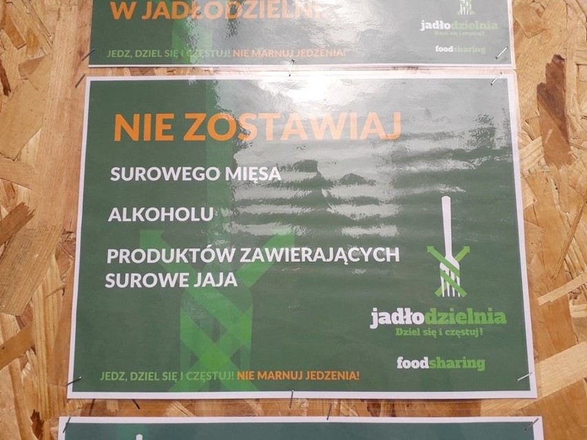 Jadłodzielnia w Brodnicy - ruszyła we wrześniu 2019 r. Można dzielić się jedzeniem 