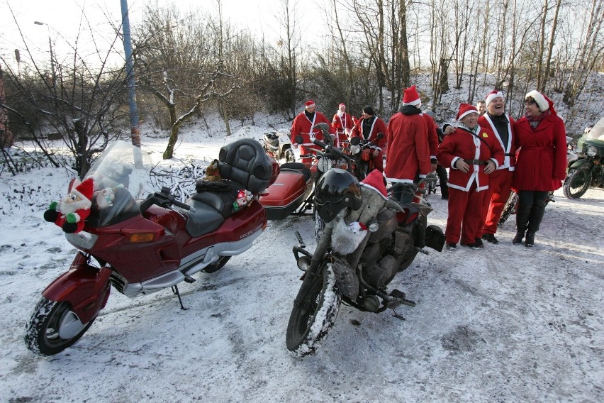 Mikołaje na motocyklach w Rudzie Śląskiej [ZOBACZ ZDJĘCIA]