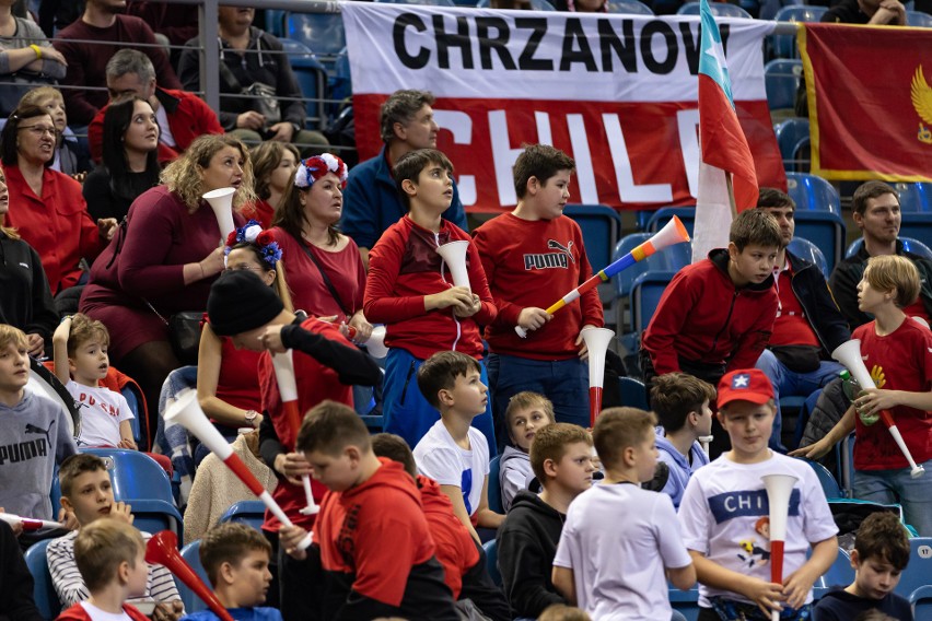 16.01.2023, Kraków: kibice na meczu Czarnogóra - Chile