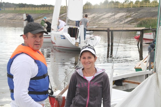 Agnieszka Garmulewicz razem z mężem Michałem, członkiem klubu Horn wzięła udział w regatach po raz pierwszy.