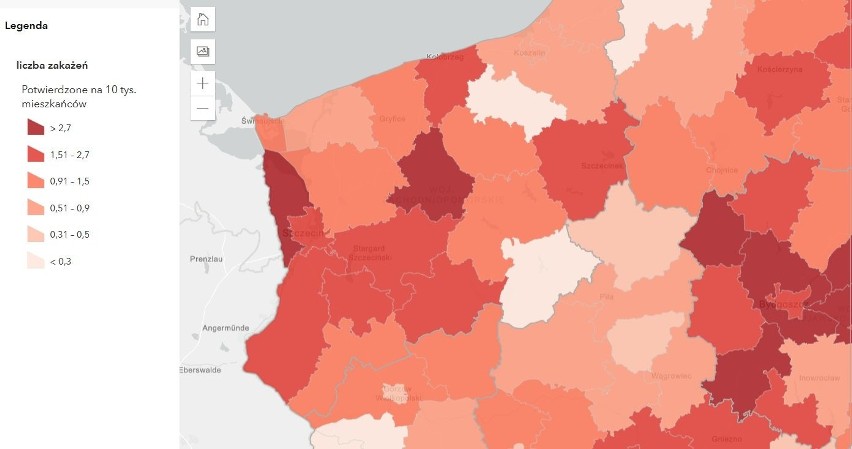 Koronawirus - woj. zachodniopomorskie, 2.02.2021