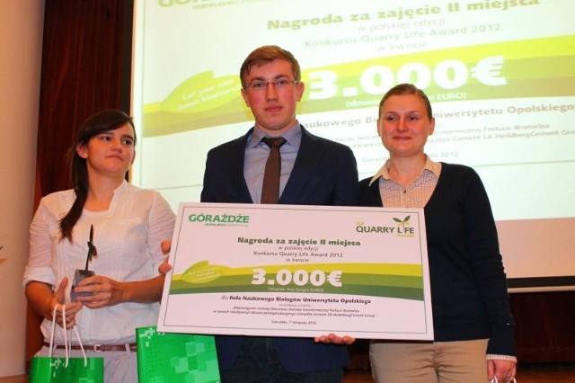 Koło naukowe biologów Uniwersytetu Opolskiego zajęło IImiejsce w konkursie "Quarry Life Award&#8221;.