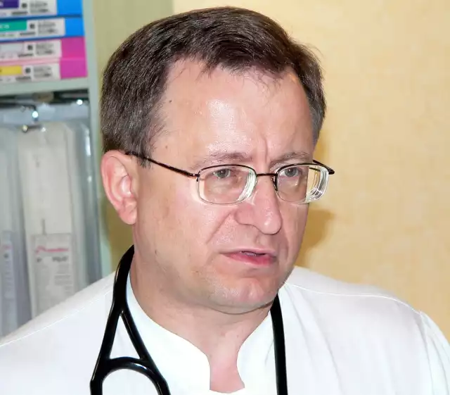 Kardiolog Marek Ujda, lekarz kierującym oddziałem kardiologii inwazyjnej i intensywnego nadzoru kardiologicznego