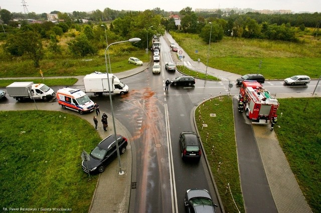 Wrocław, wypadek na ul. Żernickiej