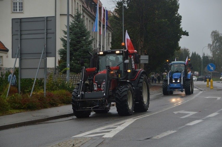 Protest rolników w Bytowie w środę, 21.10.2020 r.