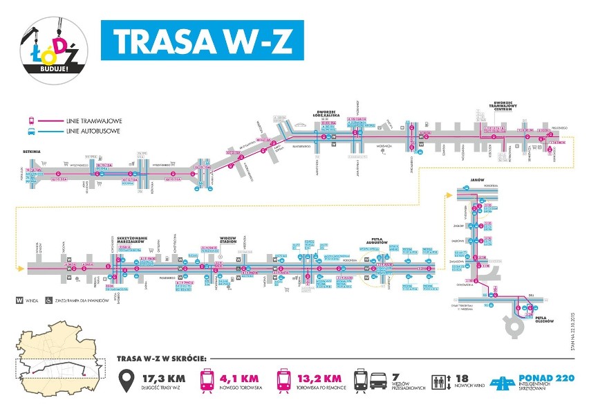 Trasa W-Z. Od 31 października zmiany w kursowaniu komunikacji miejskiej [MAPY, LISTA]