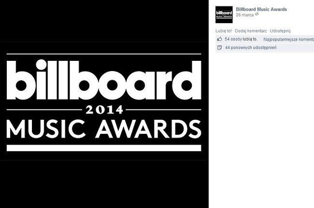 Billboard Music Awards (fot. screen z Facebook.com)