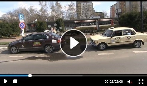 Taxi rodem z PRL-u podbija ulice Sosnowca [ZOBACZ WIDEO]