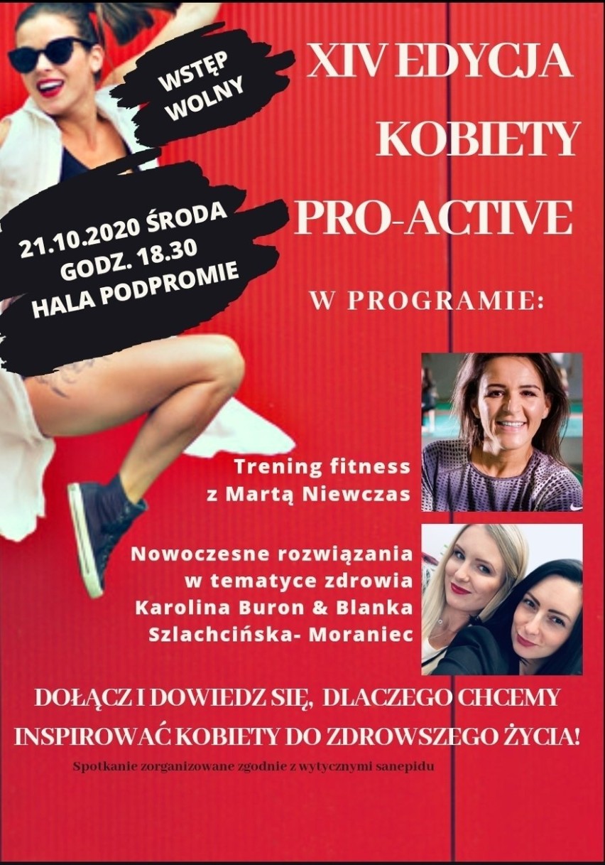 IV edycja Kobiety Pro-Active. Organizatorki zapraszają dziś o 18.30 na halę Podpromie w Rzeszowie 