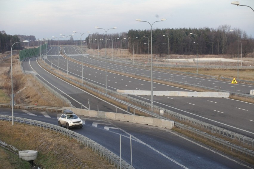Koniec autostrady A1 w Pyrzowicach