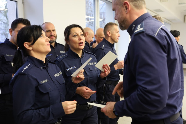 Wigilijne spotkanie w Komendzie Miejskiej Policji w Białymstoku