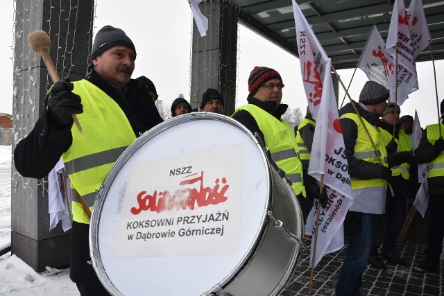 Protest związkowców JSW, 11 stycznia 2019