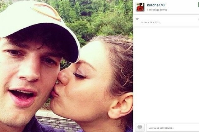 Ashton Kutcher i Mila Kunis (fot. screen z Instagram.com)