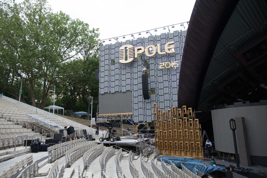 Opole 2015. Amfiteatr gotowy jest na przyjęcie wykonawców....