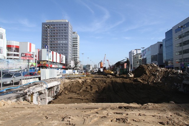 Na trasie W-Z w centrum Łodzi trwa budowa tunelu