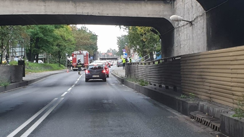 Wypadek w Katowicach-Szopienicach....