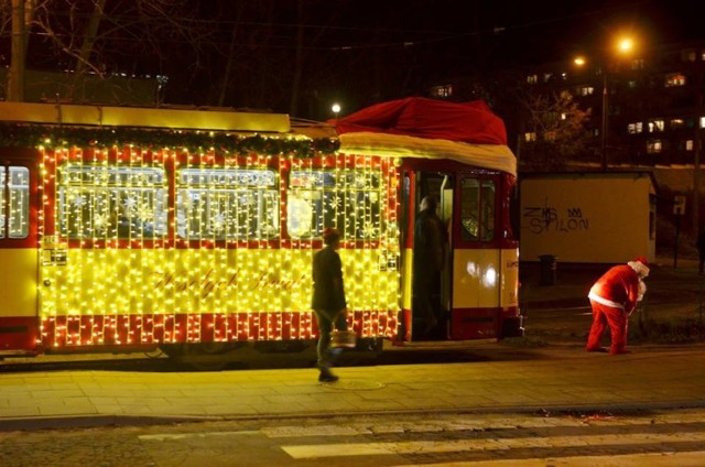 Tak wyglądał świąteczny tramwaj w 2015 roku