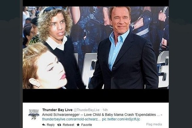 Arnold Schwarzenegger na premierze filmu "Niezniszczalni 3" (fot. screen z Twitter.com)