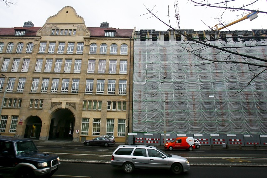 Styczeń 2014 r. Budowa szkoły muzycznej przy Piłsudskiego.