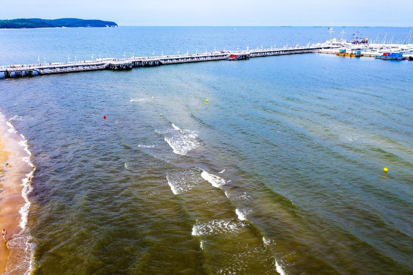 Temperatura wody w Bałtyku śledzi temperaturę powietrza....