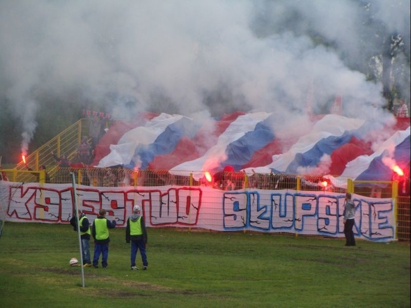 W meczu 27. kolejki III ligi, Gryf Slupsk pokonal Baltyk...