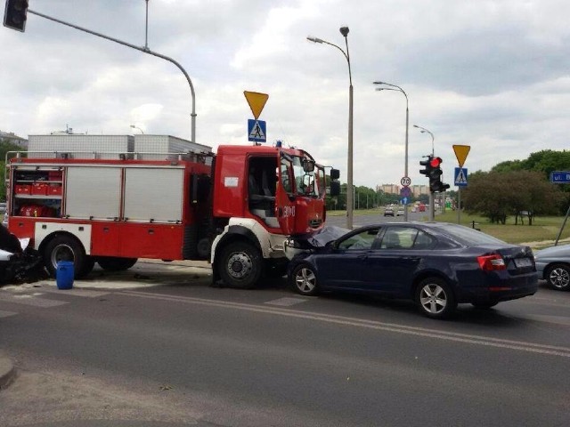 Kolizja na ul. Prusa w Lublinie