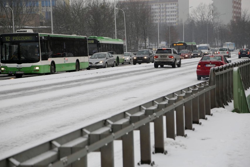 Atak zimy w Białymstoku