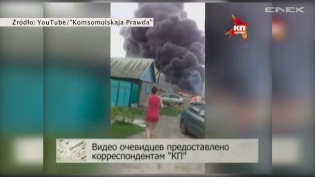 Ukraińskie i rosyjskie portale opublikowały nowe wideo, mające pochodzić z miejsca katastrofy malezyjskiego boeinga, tuż po upadku samolotu na ziemię.