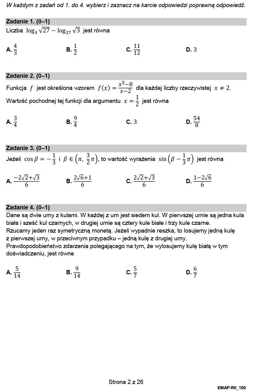 Matura 2022 - matematyka - poziom rozszerzony. Jakie zadania były z matematyki? Mamy opinie. Publikujemy arkusz CKE i odpowiedzi 11.05.2022