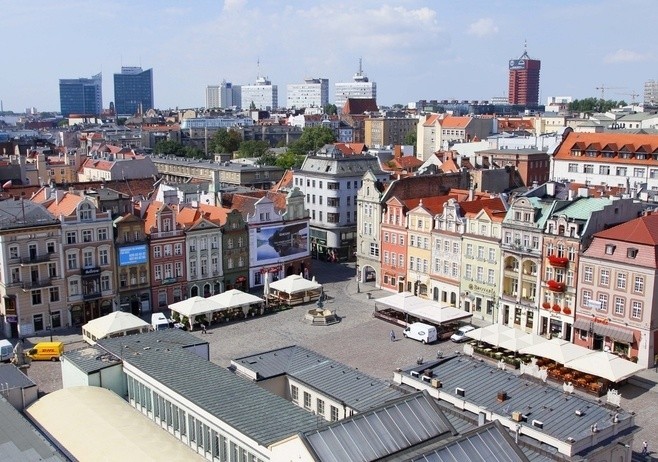 Poznań z wieży Ratusza. Jak wygląda Stare Miasto?