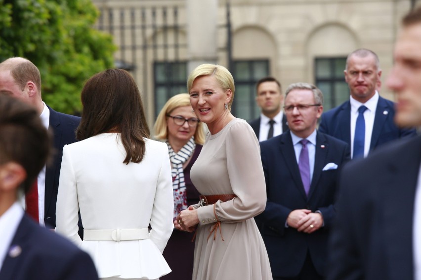 Książę William i Kate Middleton w Warszawie [ZDJĘCIA] Spotkanie z parą prezydencką i warszawiakami