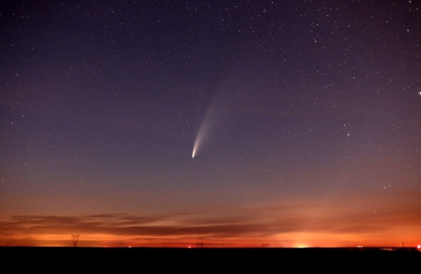 Kometę nad Gorzowem udało mi się dojrzeć po kilkunastu...