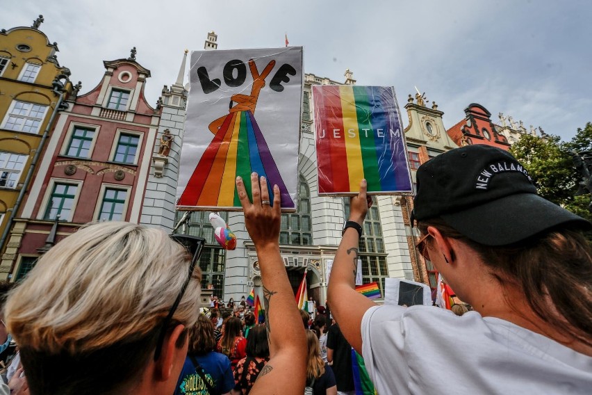 Gdański wiec środowisk LGBT #jestemlgbt 20.08.2020
