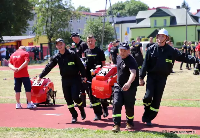 Zawody strażacki miały miejsce na stadionie w Staszowie
