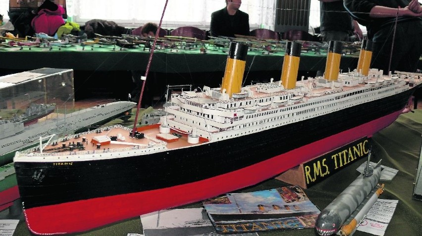 Makieta legendarnego statku Titanic, który po wybudowaniu...